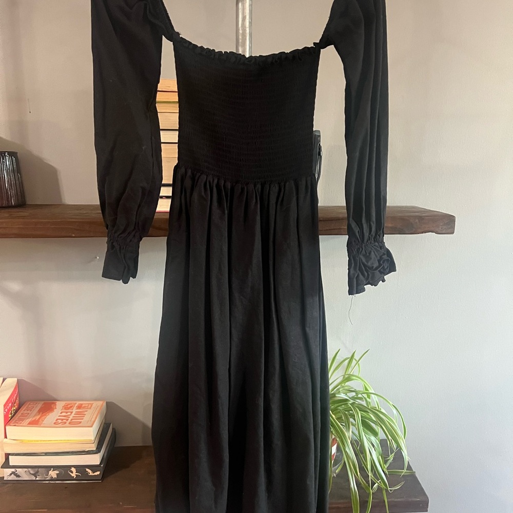 Petal & Pup Black Long Sleeve Dress